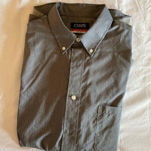 Chaps Men’s Gray Long Sleeve Button Up Shirt